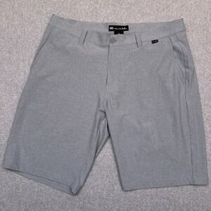 Travis Mathew Sand Harbor Golf Shorts Mens 36 Gray Performance Lightweight 10.5"